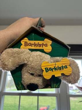 Starbucks Barkista 1st Edition 2003 Plush Dog with Doghouse Box
